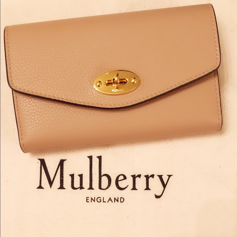 Mulberry medium sized wallet with Postman's Lock